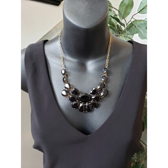 INC International Concepts Knee Length Dress Women 6 Black Lined V-Neck Back Zip - Picture 2 of 12